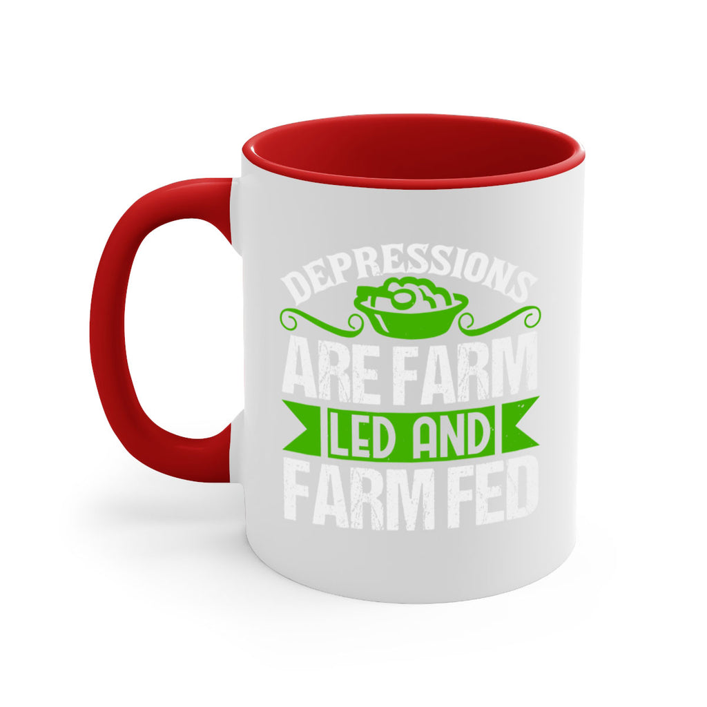 Depression are farm led and farmed 25#- Farm and garden-Mug / Coffee Cup