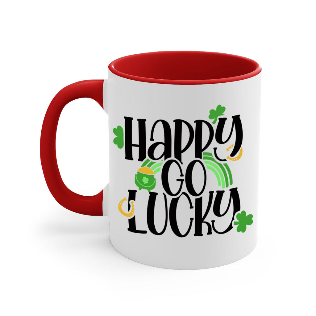 Happy Go Lucky Style 96#- St Patricks Day-Mug / Coffee Cup