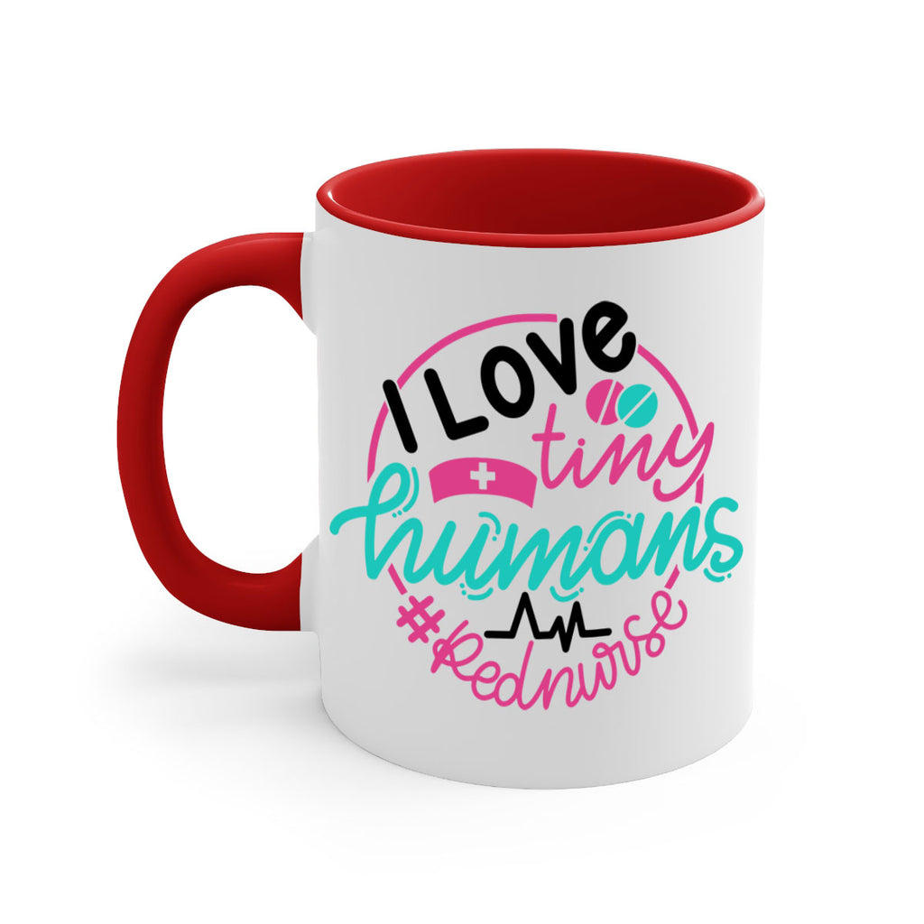 I Love Tiny Humans Red Nurse Style Style 167#- nurse-Mug / Coffee Cup