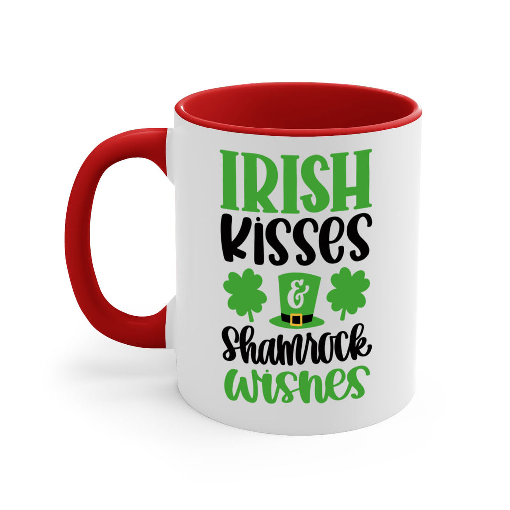 Irish Kisses Shamrock Wishes Style 81#- St Patricks Day-Mug / Coffee Cup