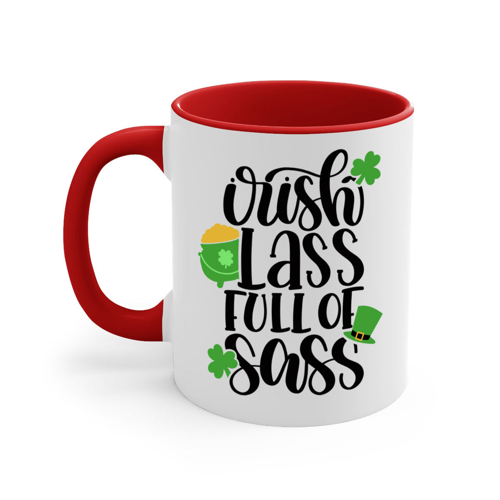 Irish Lass Full Of Sass Style 79#- St Patricks Day-Mug / Coffee Cup