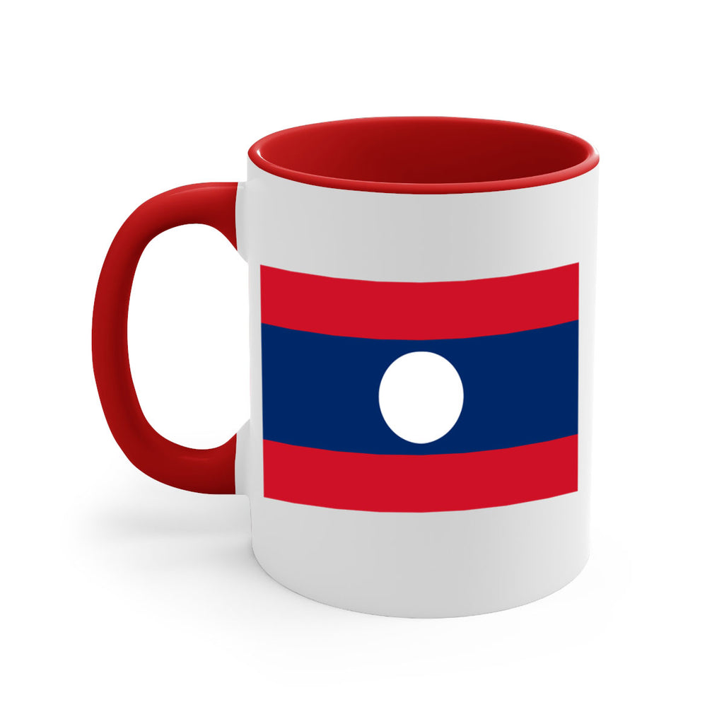 Laos 105#- world flag-Mug / Coffee Cup