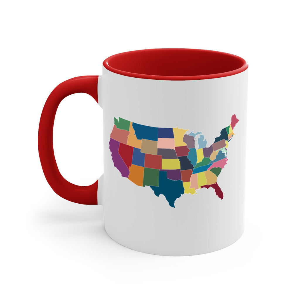 Separate Color Map Style 73#- 4th Of July-Mug / Coffee Cup