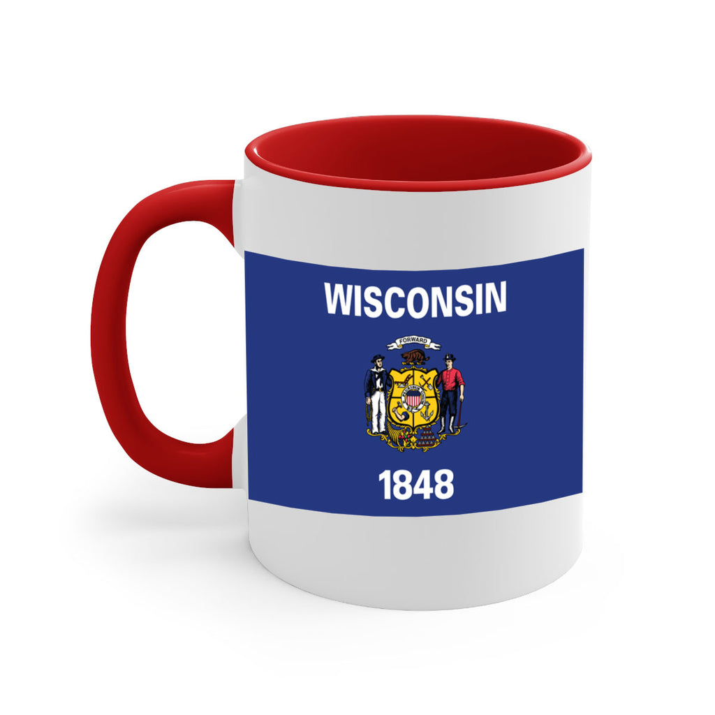 Wisconsin 2#- Us Flags-Mug / Coffee Cup