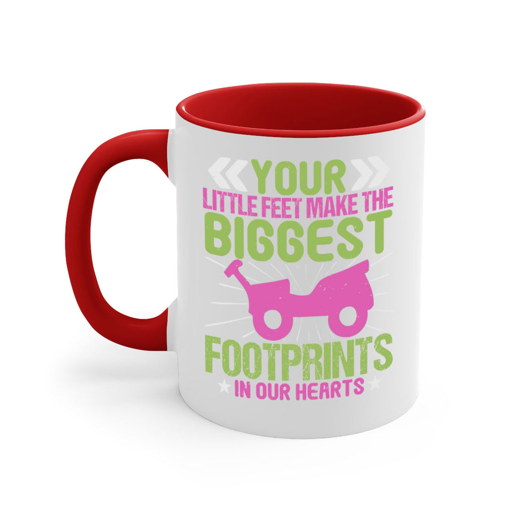 Your Litle feet me foot prints in our hearts Style 158#- baby2-Mug / Coffee Cup