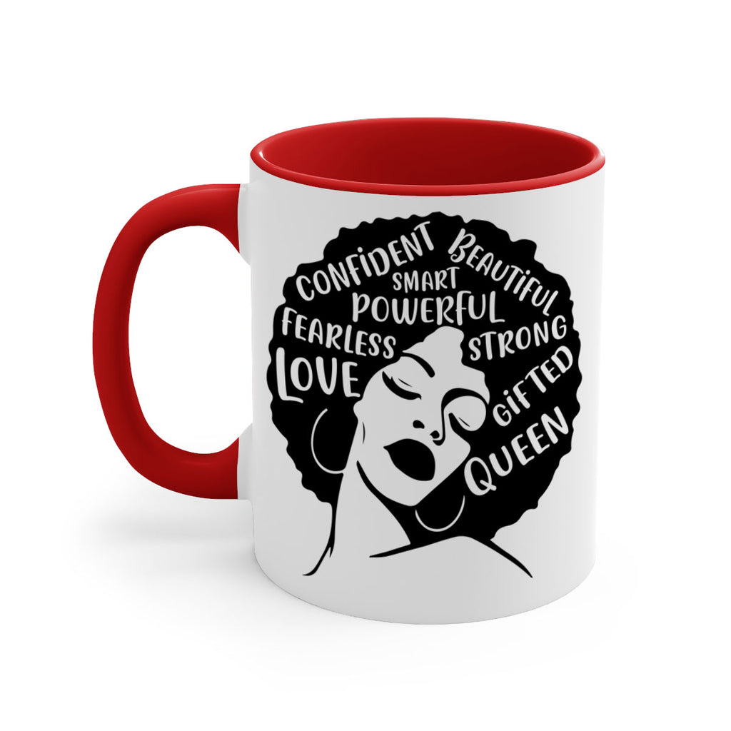 afro lady with words 24#- Black women - Girls-Mug / Coffee Cup