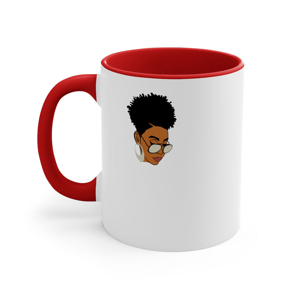 black afro 44#- Black women - Girls-Mug / Coffee Cup