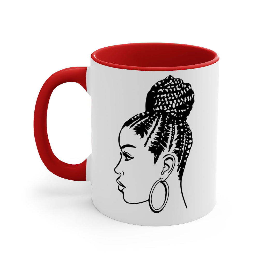 black woman with braids 7#- Black women - Girls-Mug / Coffee Cup