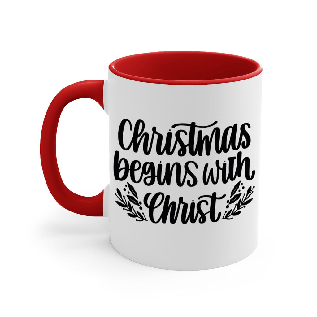 christmas begins with christ 203#- christmas-Mug / Coffee Cup