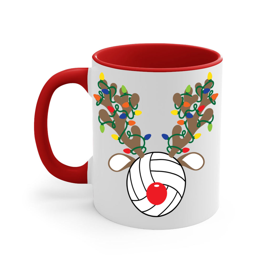 christmas reindeer antler volleyball style 121#- christmas-Mug / Coffee Cup