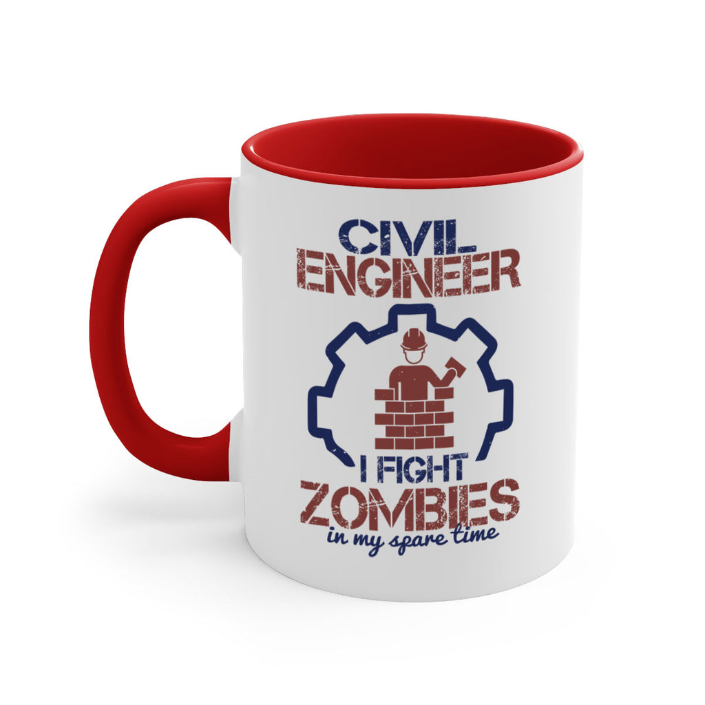 civil engineer i fight zombies in my spare time Style 25#- engineer-Mug / Coffee Cup
