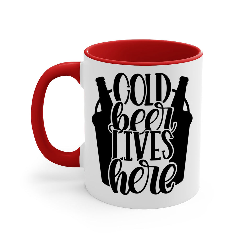 cold beer lives here 43#- beer-Mug / Coffee Cup