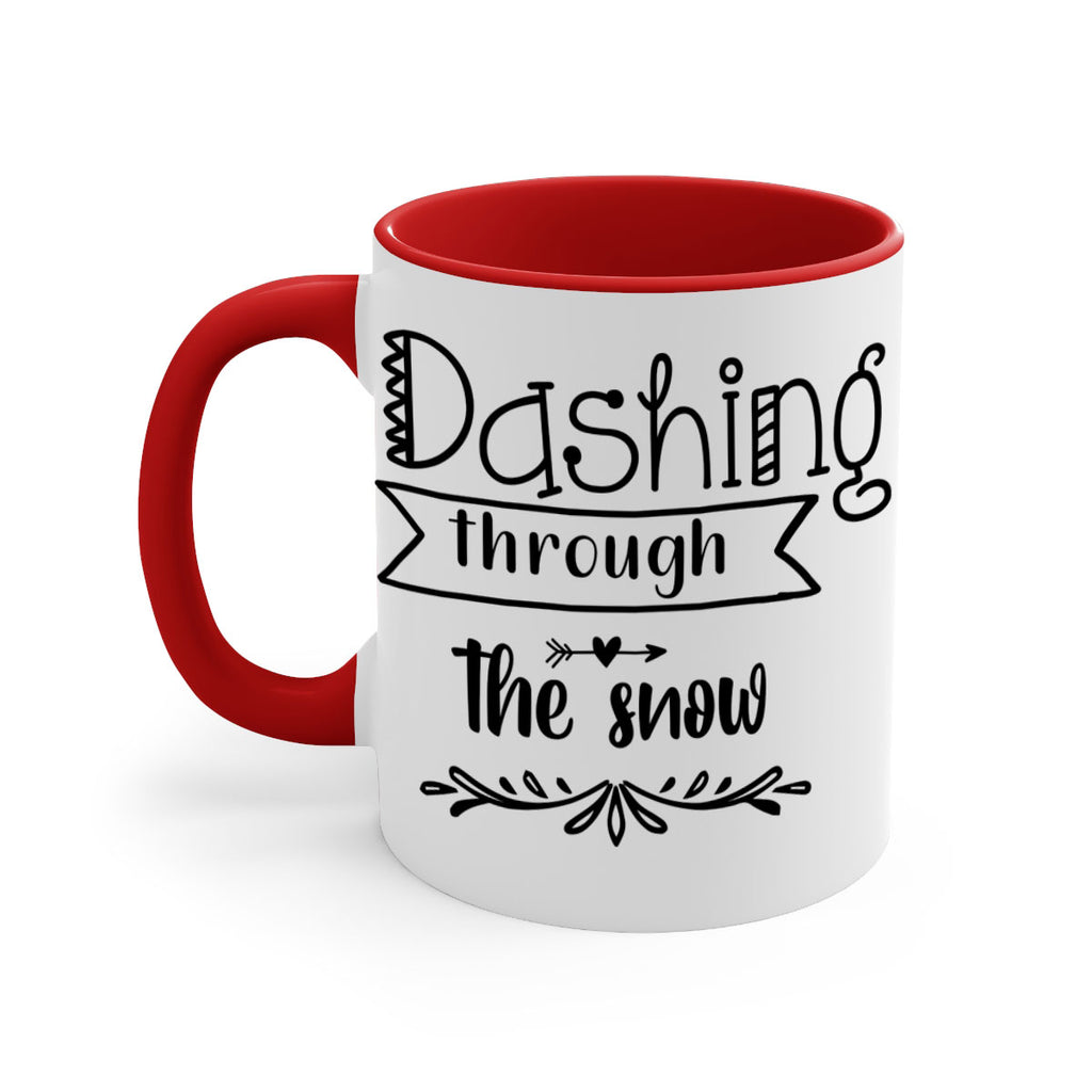 dashing through the snow style 149#- christmas-Mug / Coffee Cup