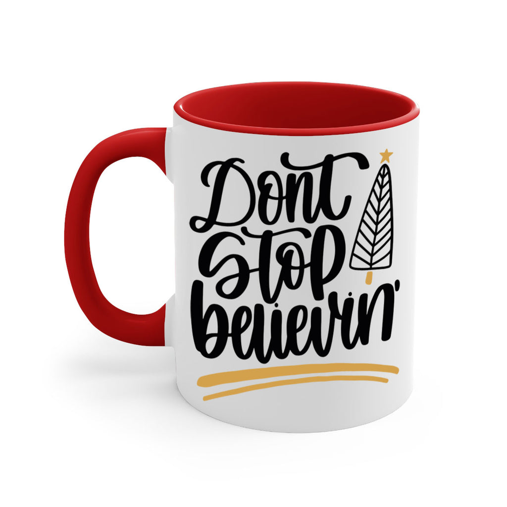 dont stop believin gold 158#- christmas-Mug / Coffee Cup