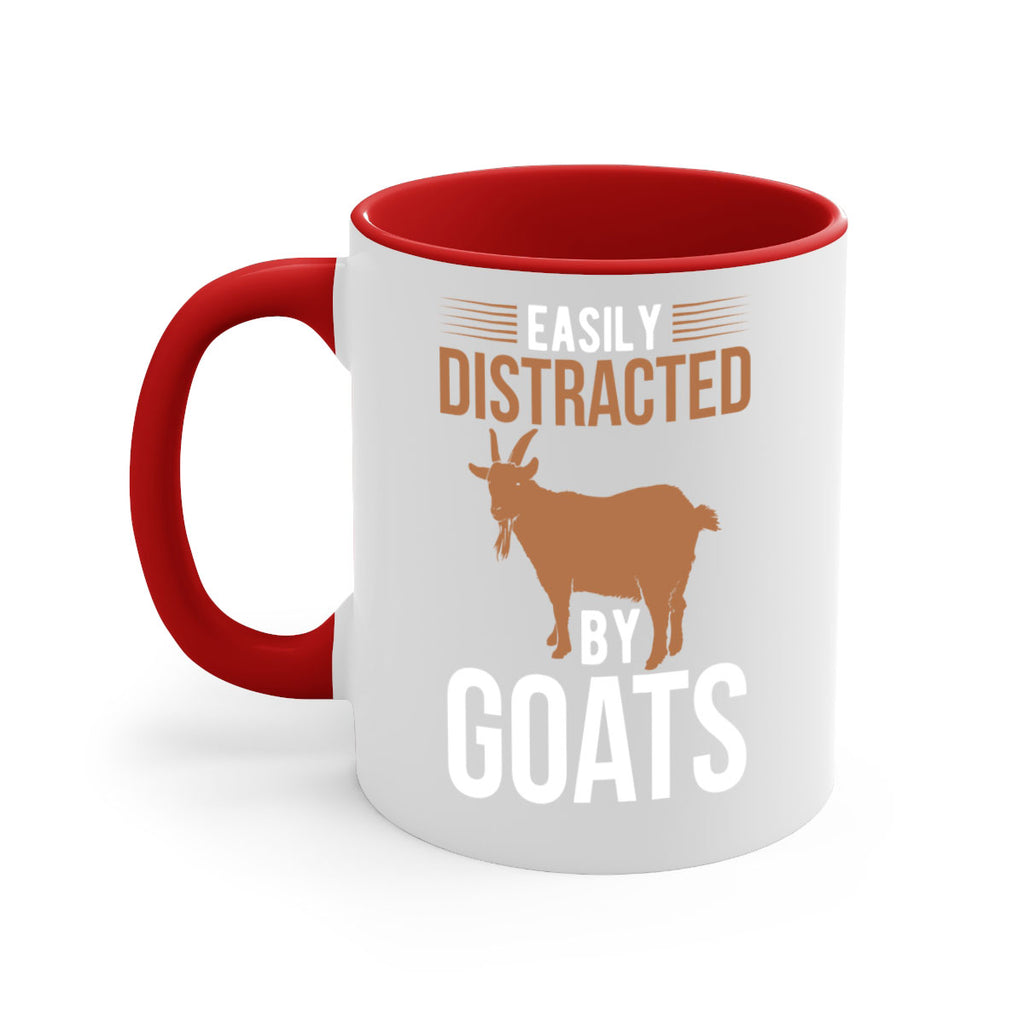 easily distracted by goats Style 5#- goat-Mug / Coffee Cup