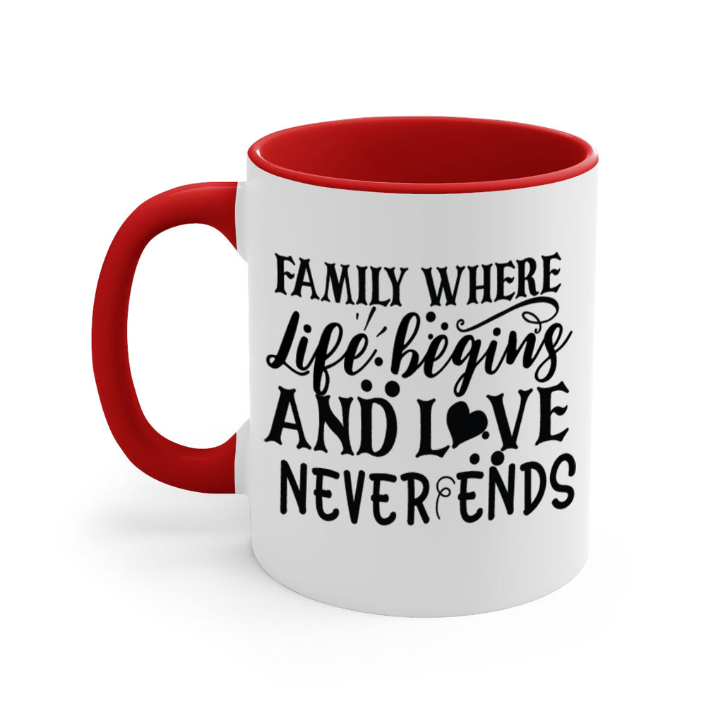 family where life begins and love never ends 33#- Family-Mug / Coffee Cup