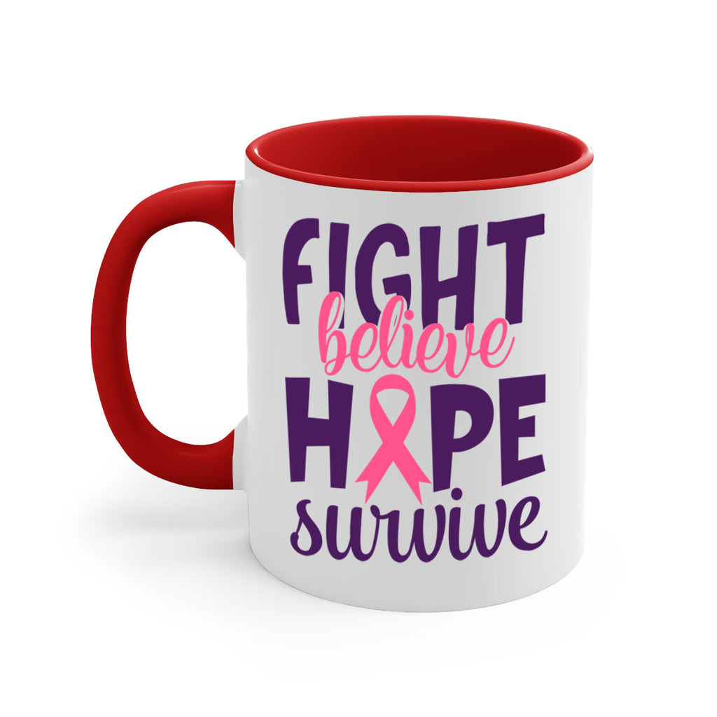 fight believe hope survive Style 13#- breast cancer-Mug / Coffee Cup