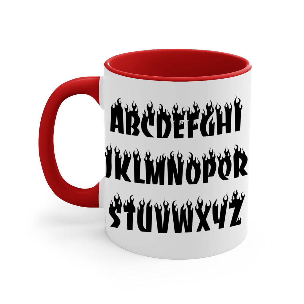 flame font 153#- black words - phrases-Mug / Coffee Cup