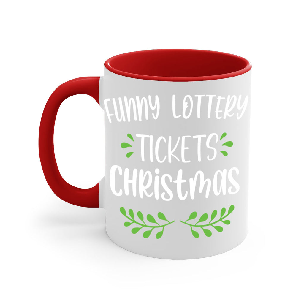 funny lottery tickets christmas style 229#- christmas-Mug / Coffee Cup