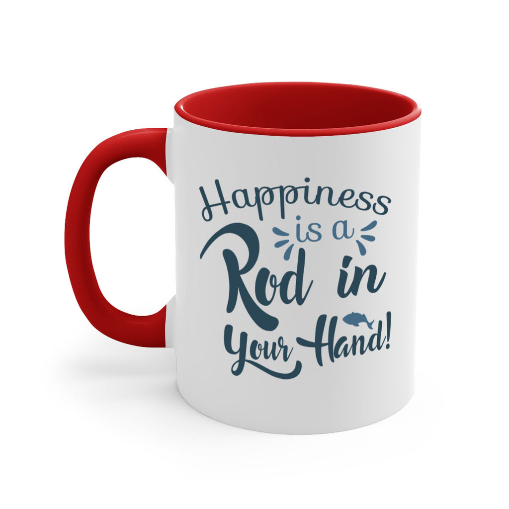 happiness is a rod 123#- fishing-Mug / Coffee Cup