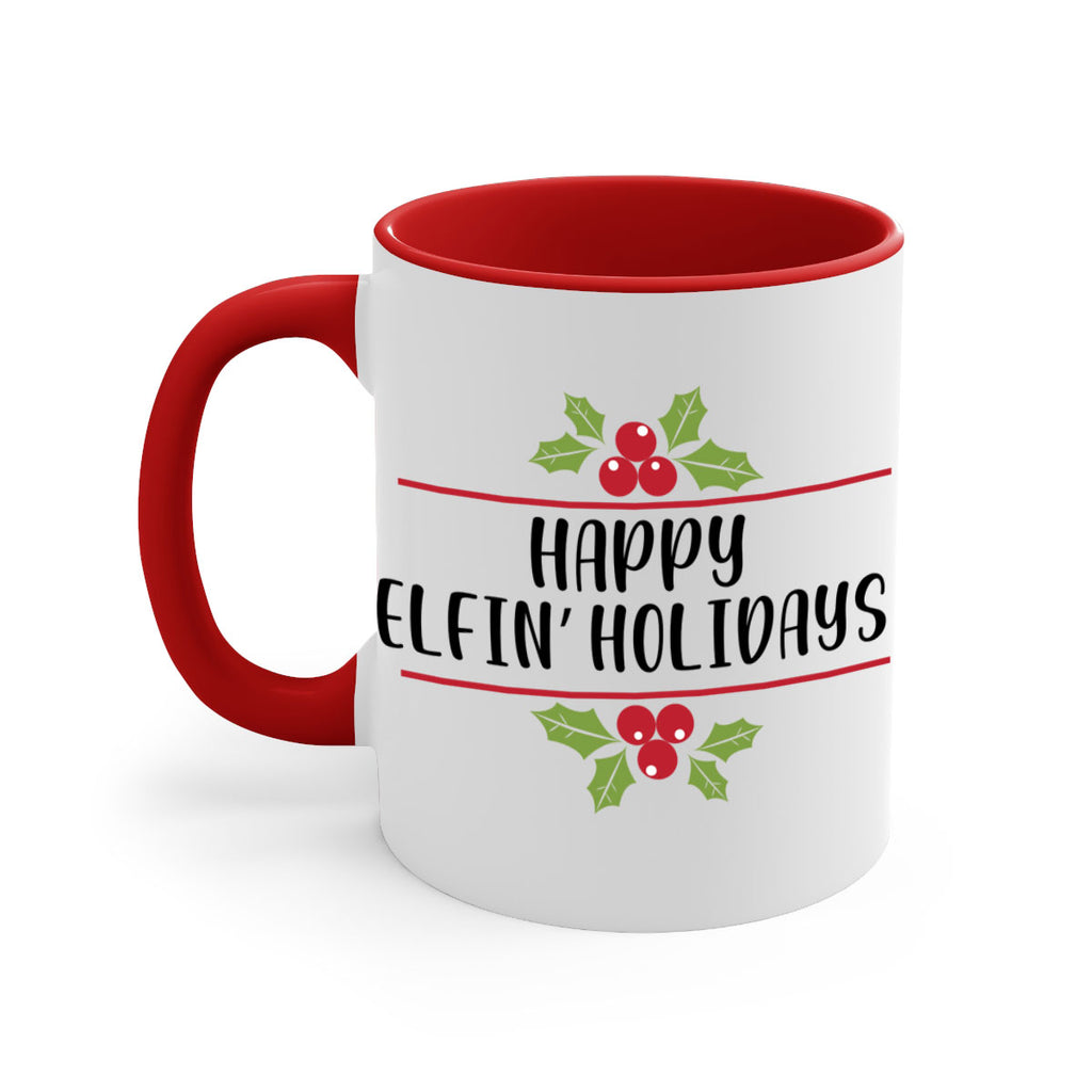 happy elfin holidays style 250#- christmas-Mug / Coffee Cup