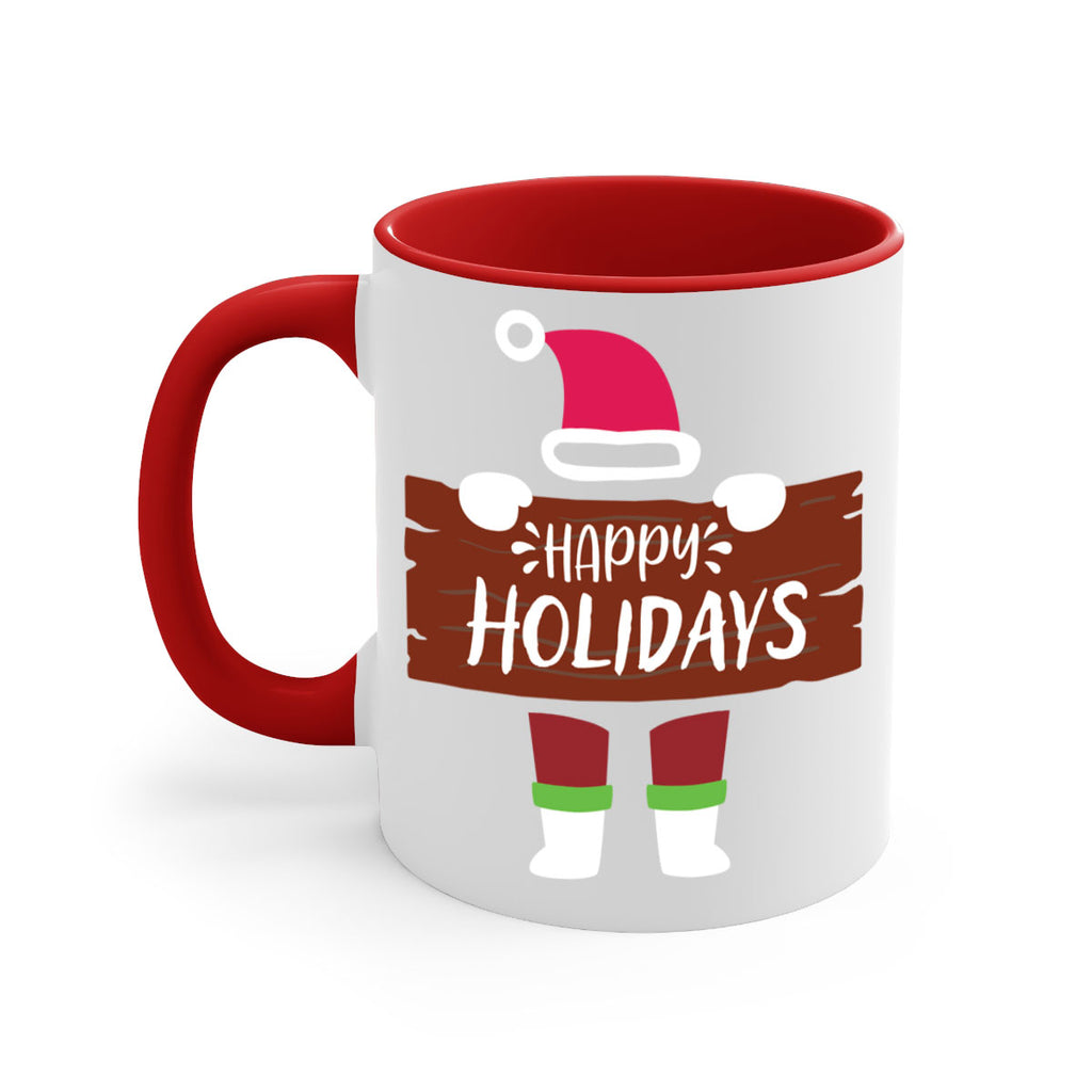 happy holidays style 255#- christmas-Mug / Coffee Cup