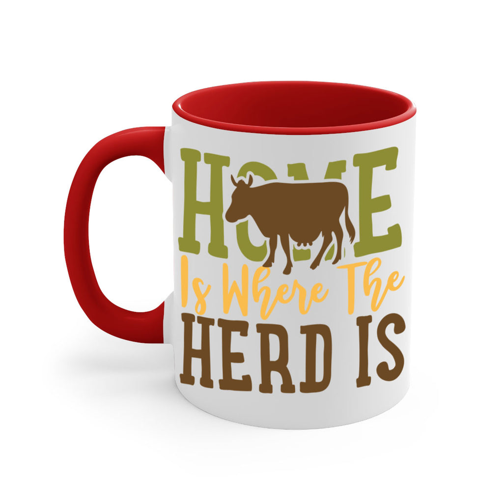 home is where the herd is 7#- Farm and garden-Mug / Coffee Cup