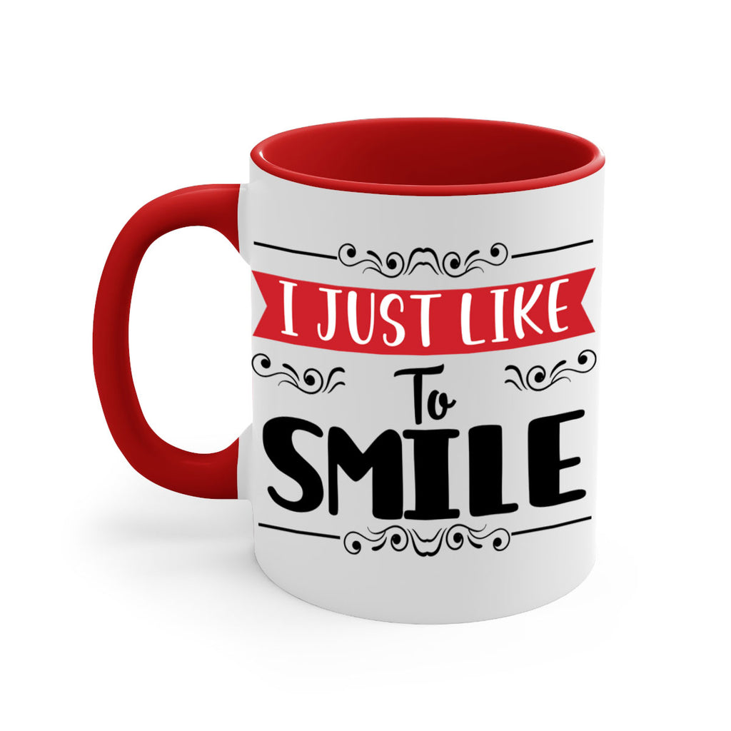 i just like to smile style 326#- christmas-Mug / Coffee Cup