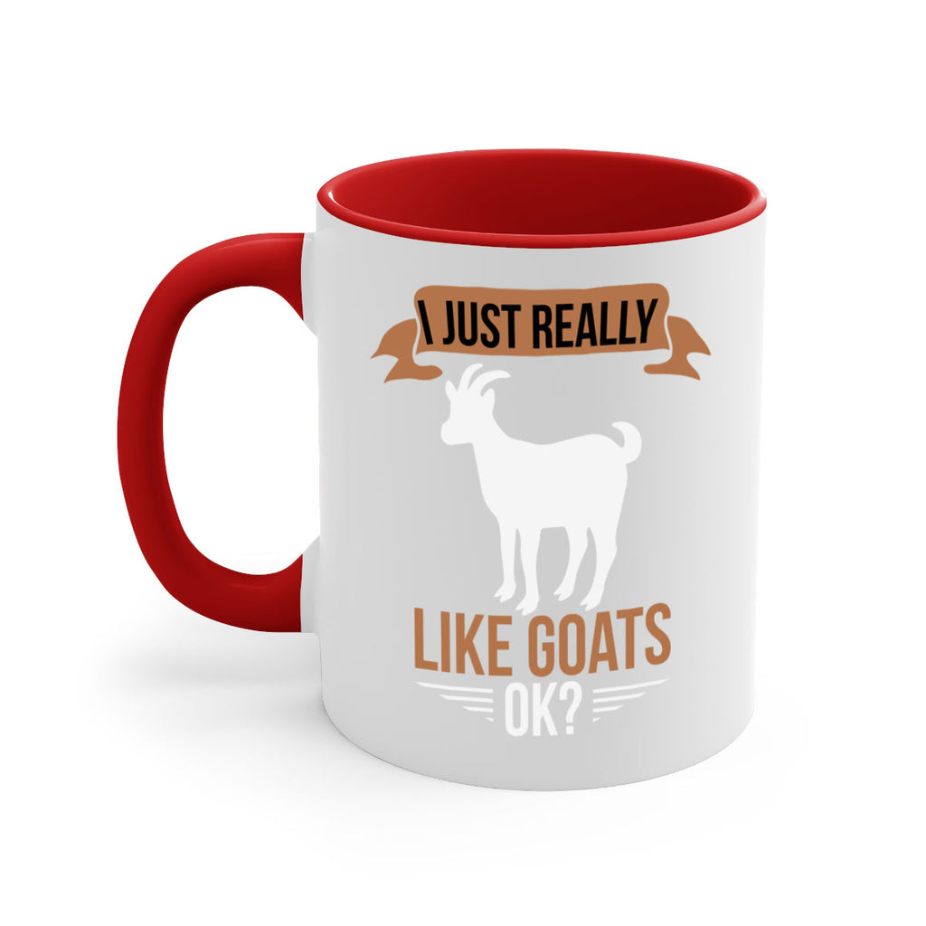 i just really like goats ok Style 3#- goat-Mug / Coffee Cup