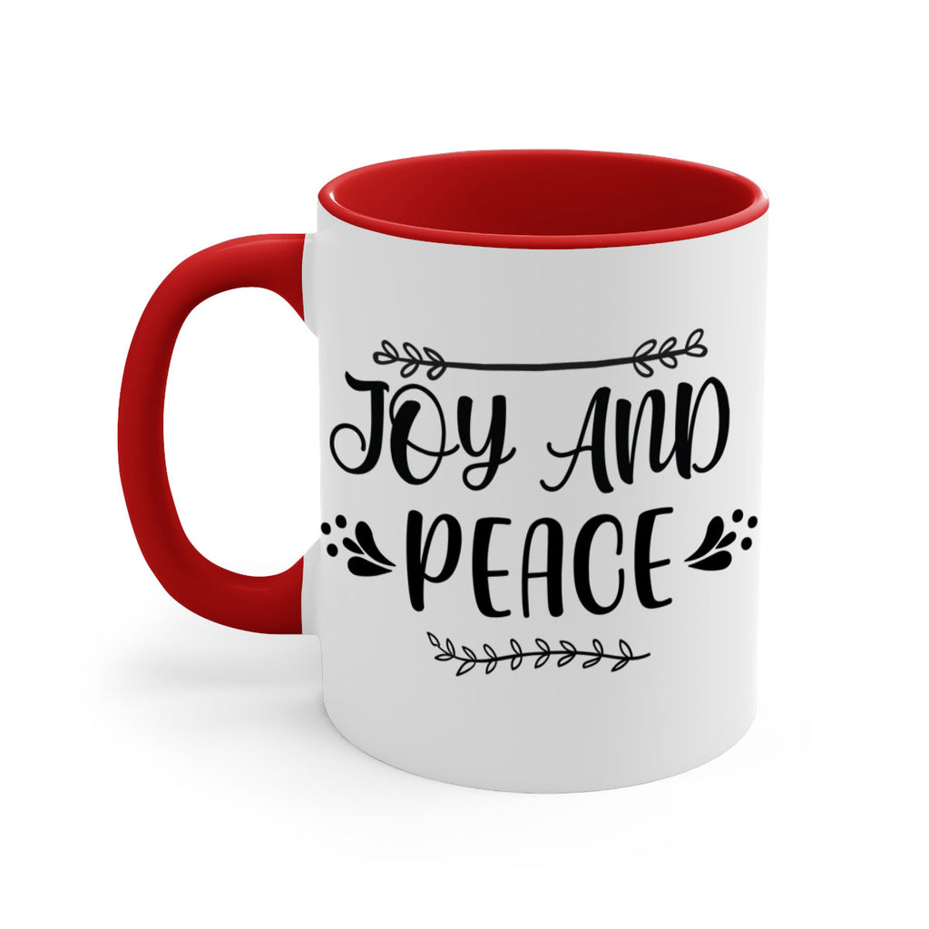 joy and peace style 406#- christmas-Mug / Coffee Cup