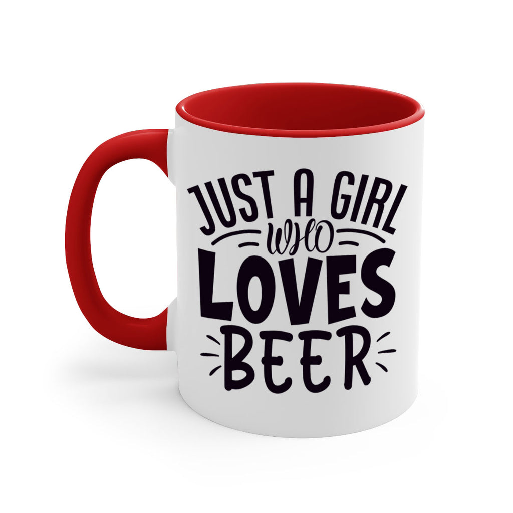 just a girl who loves beer 125#- beer-Mug / Coffee Cup