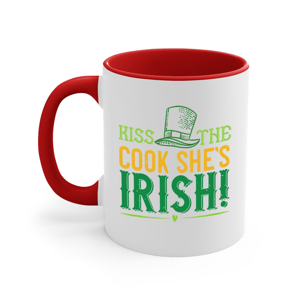 kiss the cook she’s irish Style 122#- St Patricks Day-Mug / Coffee Cup