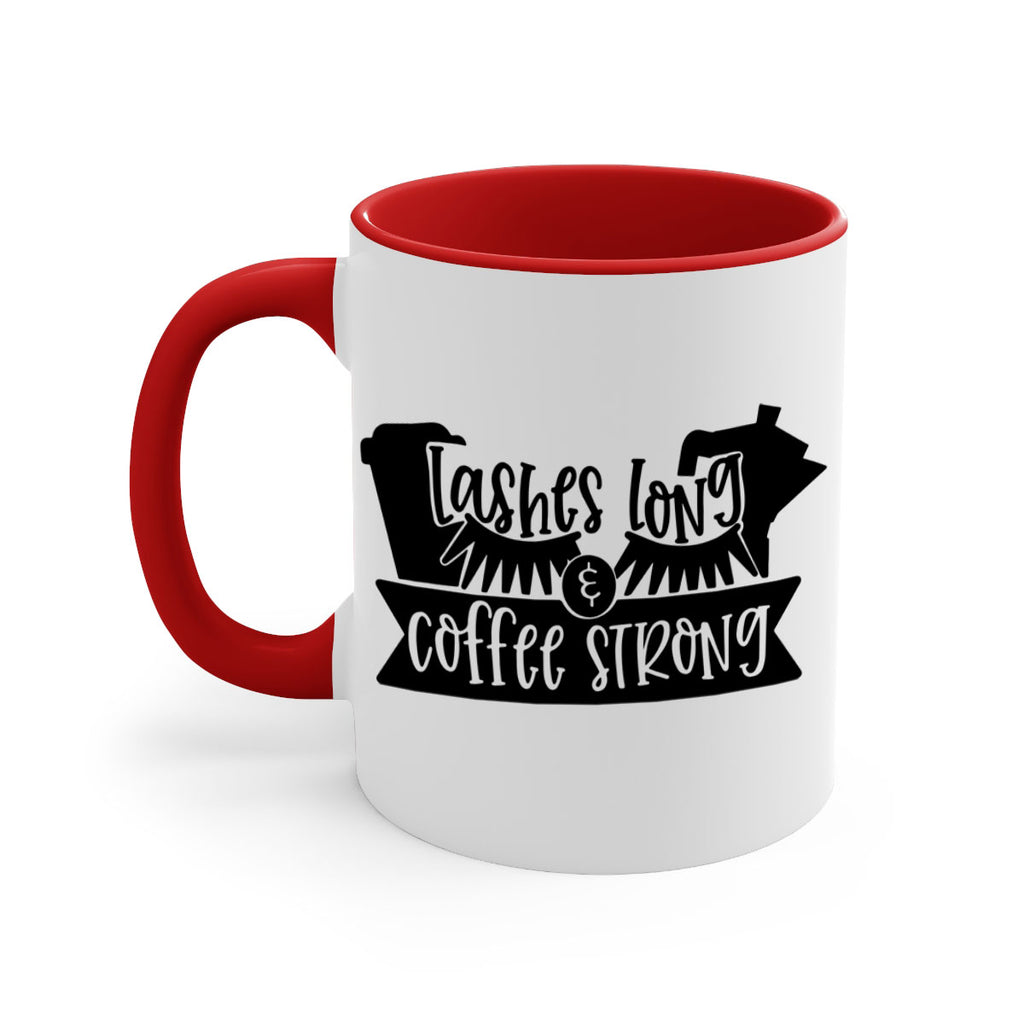 lashes long coffee strong 82#- coffee-Mug / Coffee Cup