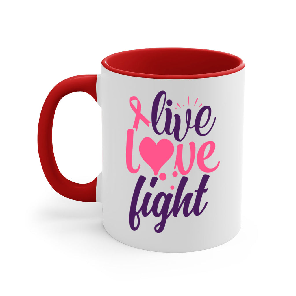 live love fight Style 8#- breast cancer-Mug / Coffee Cup