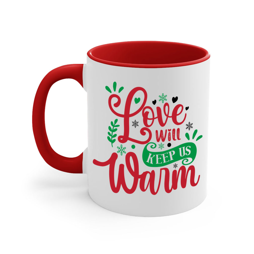 love will keep us warm style 445#- christmas-Mug / Coffee Cup