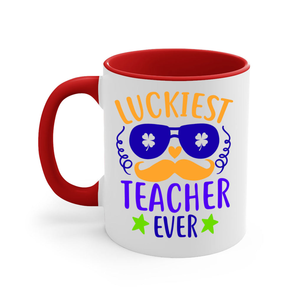 luckiest teacher ever 14#- mardi gras-Mug / Coffee Cup