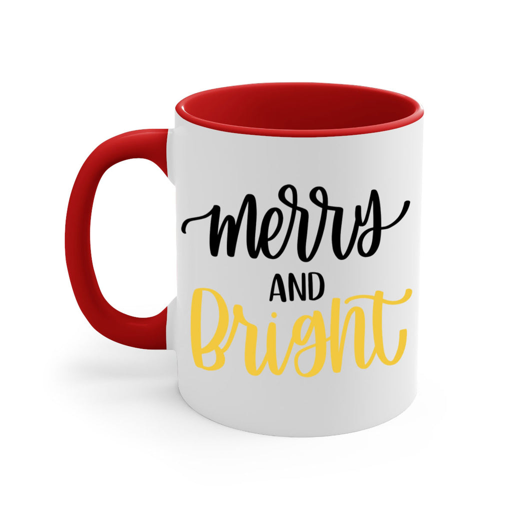 merry and bright 96#- christmas-Mug / Coffee Cup