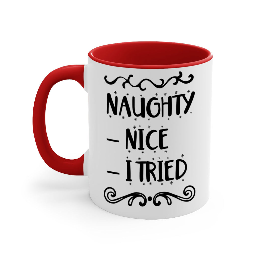 naughty nice i tried style 534#- christmas-Mug / Coffee Cup