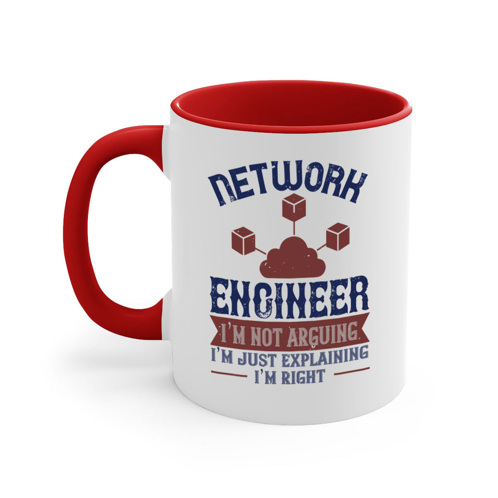 network engineer I am not arguing Im just explaining im right Style 42#- engineer-Mug / Coffee Cup