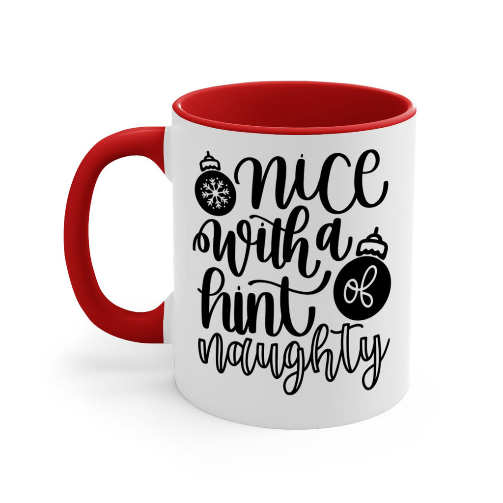 nice with a hint naughty 75#- christmas-Mug / Coffee Cup