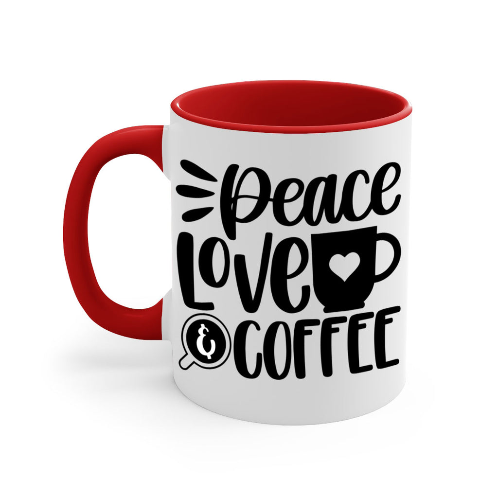 peace love coffee 49#- coffee-Mug / Coffee Cup