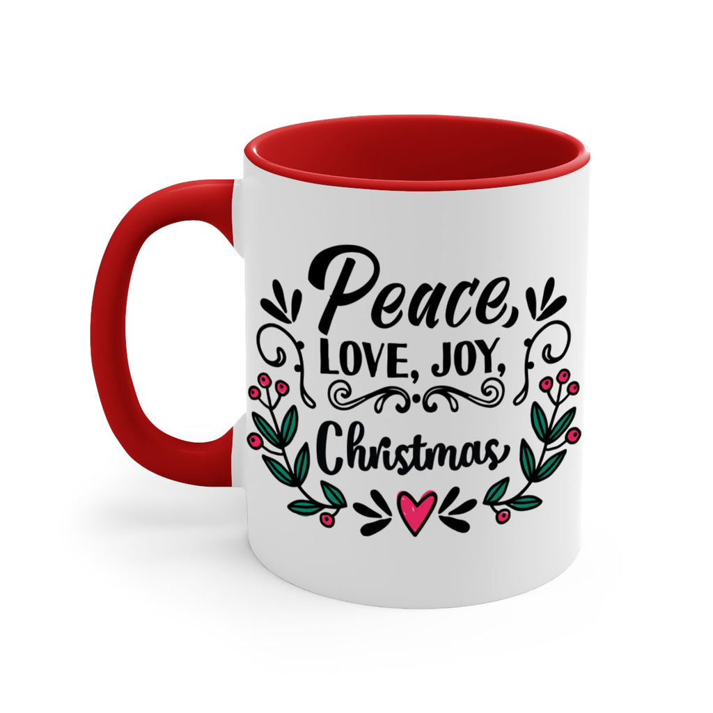 peace, love, joy, christmas style 587#- christmas-Mug / Coffee Cup