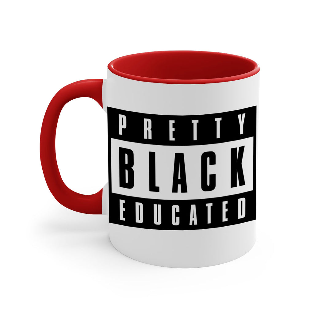 pretty black educated parental advisory 50#- black words - phrases-Mug / Coffee Cup
