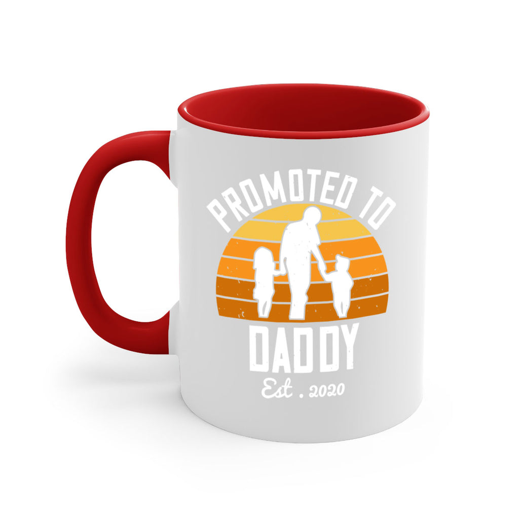 promoted to daddy est 187#- fathers day-Mug / Coffee Cup