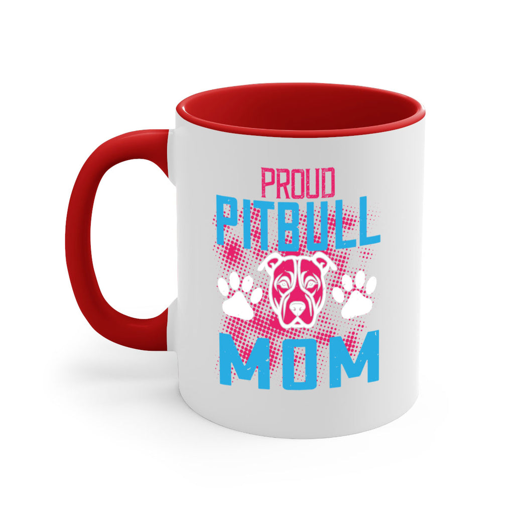 proud pitbull mom 70#- mom-Mug / Coffee Cup