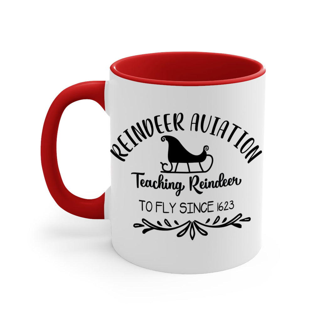 reindeer aviation teaching reindeer to fly since style 595#- christmas-Mug / Coffee Cup