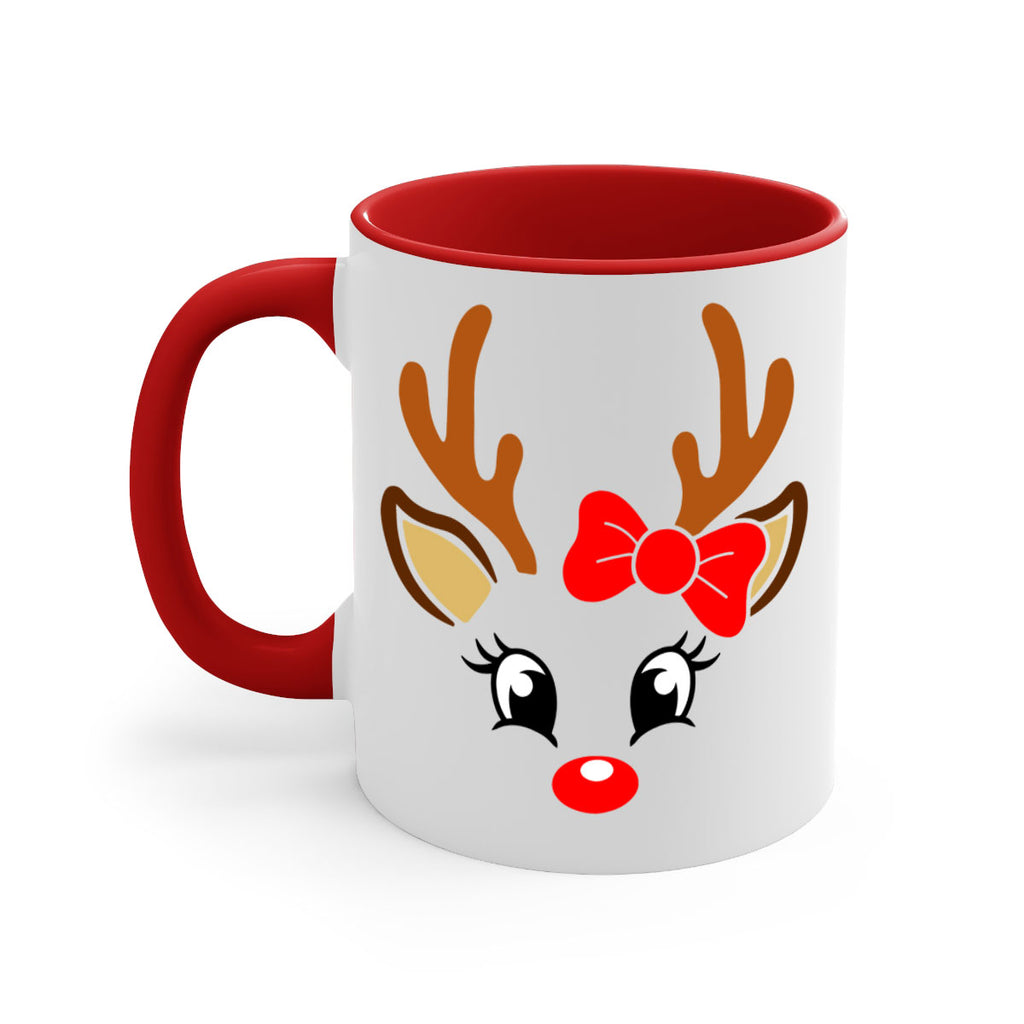 reindeer face style 598#- christmas-Mug / Coffee Cup