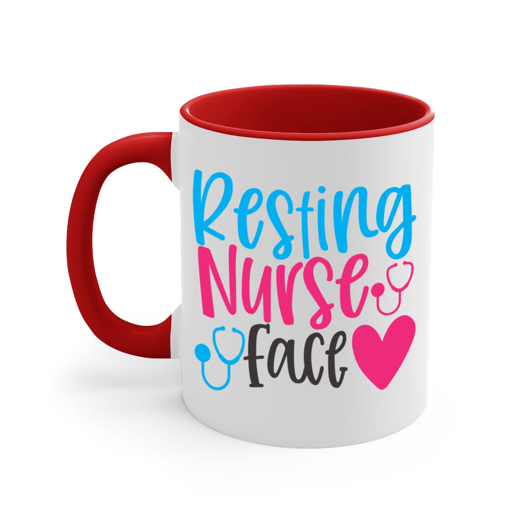 resting nurse face Style 355#- nurse-Mug / Coffee Cup