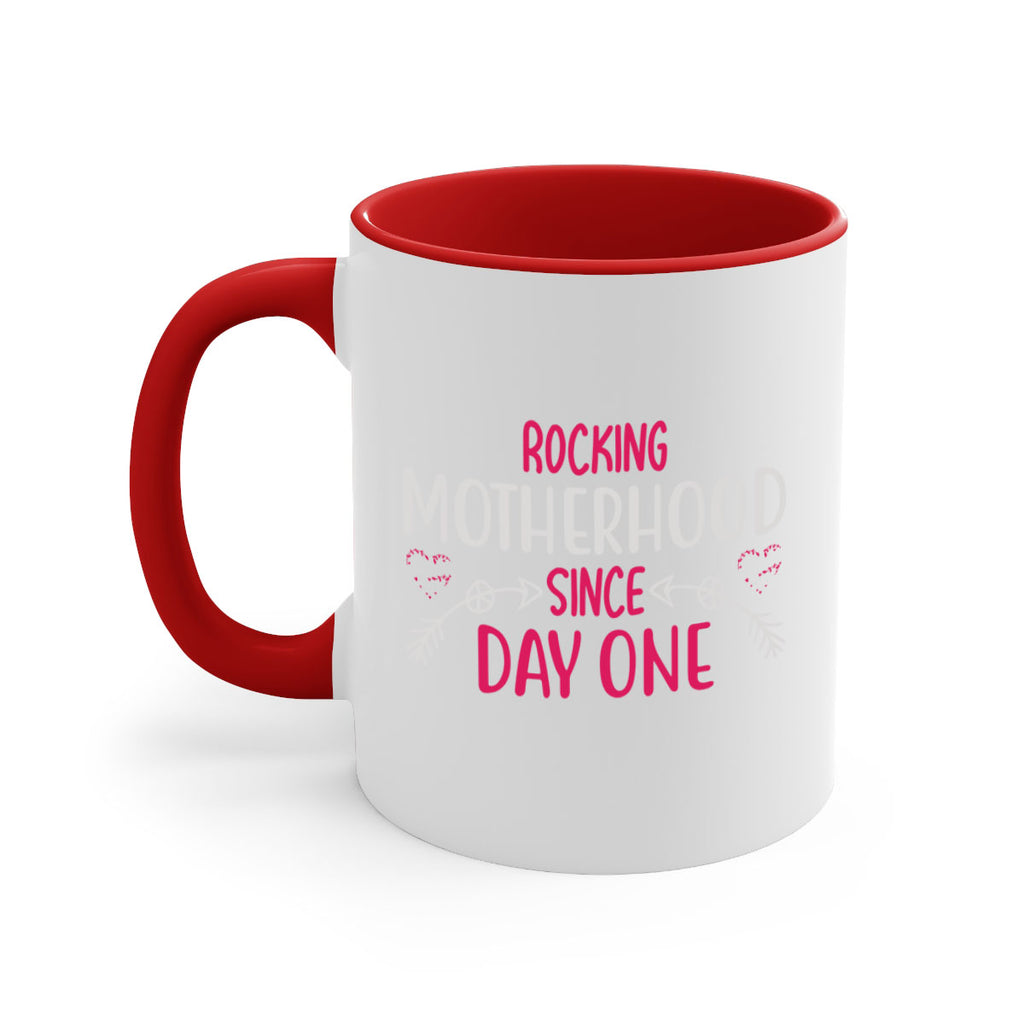 rocking motherhood since day one 69#- mom-Mug / Coffee Cup