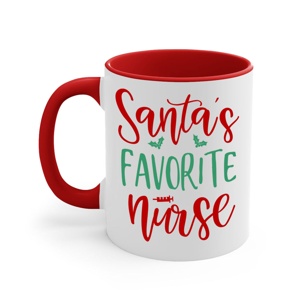 santa s favorite nurse style 608#- christmas-Mug / Coffee Cup
